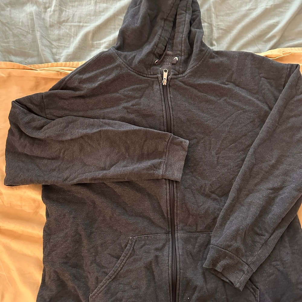 Athletic Works Black Zip Up Hoodie Sweater